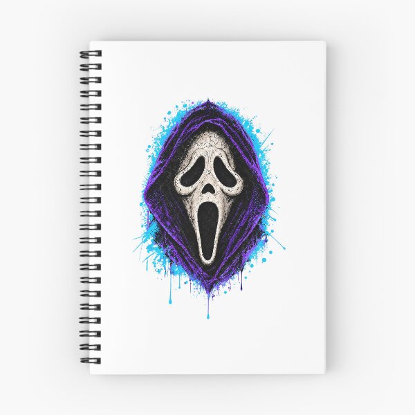 Item preview, Ghostface Purple Hood Blue Paint Splatter Horror Graphic designed and sold by DYALEEZ-XCR.