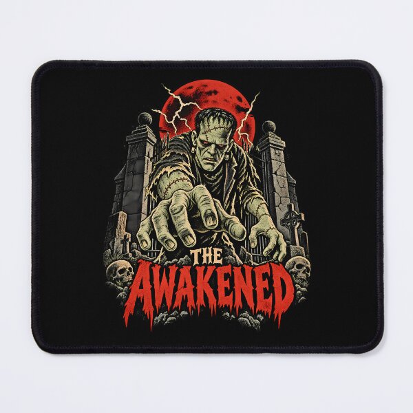 Item preview, The Awakened Gothic Horror Monster in Eerie Graveyard Illustration designed and sold by potseed21.