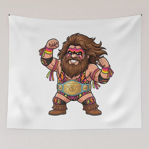 Item preview, The Ultimate Warrior Wrestling Gnome designed and sold by Bad-Decisions-Designs.