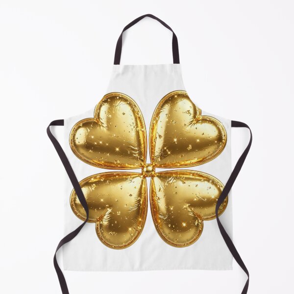 Item preview, Metallic Gold Glossy Clover | Luxury Gold Foil Lucky Charm | Shiny 3D Gold Clover Clip Art designed and sold by HoMya.