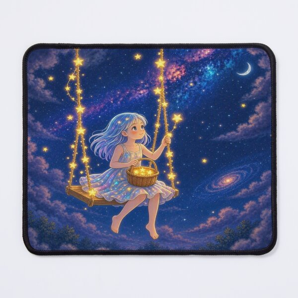 Item preview, Star Swinger - Whimsical Anime Galaxy Dream designed and sold by Breezes-of-Ida.