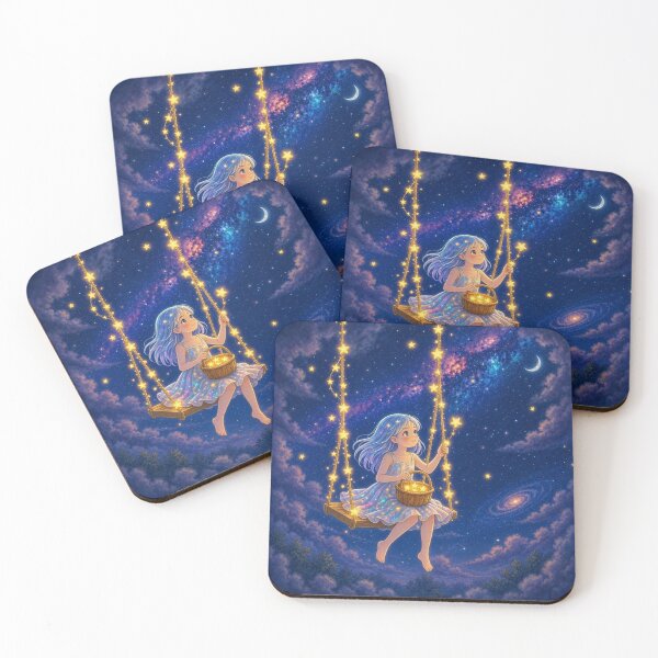 Item preview, Star Swinger - Whimsical Anime Galaxy Dream designed and sold by Breezes-of-Ida.