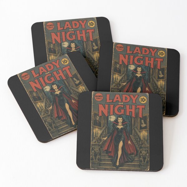 Item preview, Vintage Halloween Cover Art: Gothic Vampire Woman Midnight Manor designed and sold by bapupa.