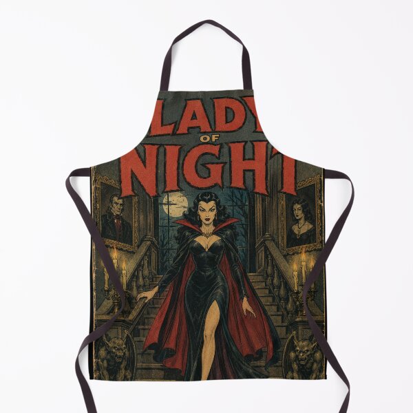 Item preview, Vintage Halloween Cover Art: Gothic Vampire Woman Midnight Manor designed and sold by bapupa.