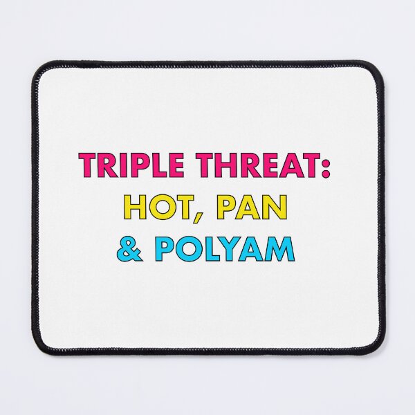 Item preview, Triple Threat | Pansexual Bisexual Polyamory Queer Pride designed and sold by Multiply 6 by 9.