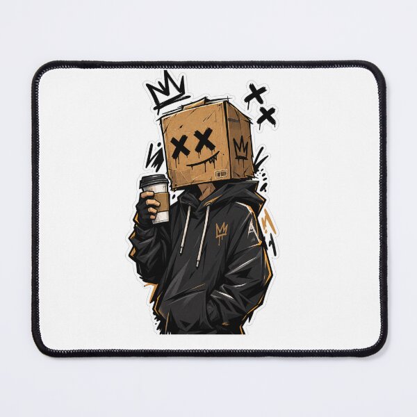 Item preview, Cardboard Box Head Streetwear Urban Graffiti Coffee Lover Sticker PRIME4YOU designed and sold by PRIME4YOU.