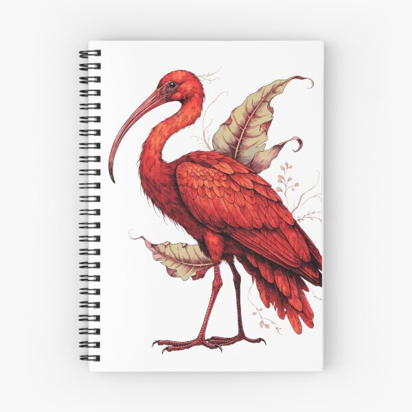 Item preview, Scarlet Ibis Tropical Bird Vintage Wildlife T-Shirt designed and sold by Print culturee.