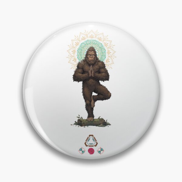 Item preview, Bigfoot Yoga Tree Pose Vrksasana Zen Sasquatch Meditation Funny Cryptid Illustration designed and sold by Whimsy Trail Co.