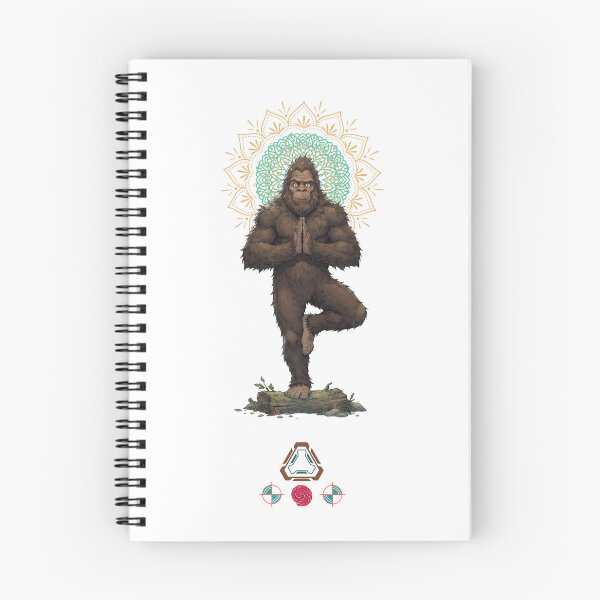 Item preview, Bigfoot Yoga Tree Pose Vrksasana Zen Sasquatch Meditation Funny Cryptid Illustration designed and sold by Whimsy Trail Co.