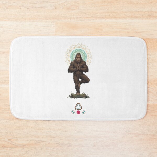 Item preview, Bigfoot Yoga Tree Pose Vrksasana Zen Sasquatch Meditation Funny Cryptid Illustration designed and sold by Whimsy Trail Co.