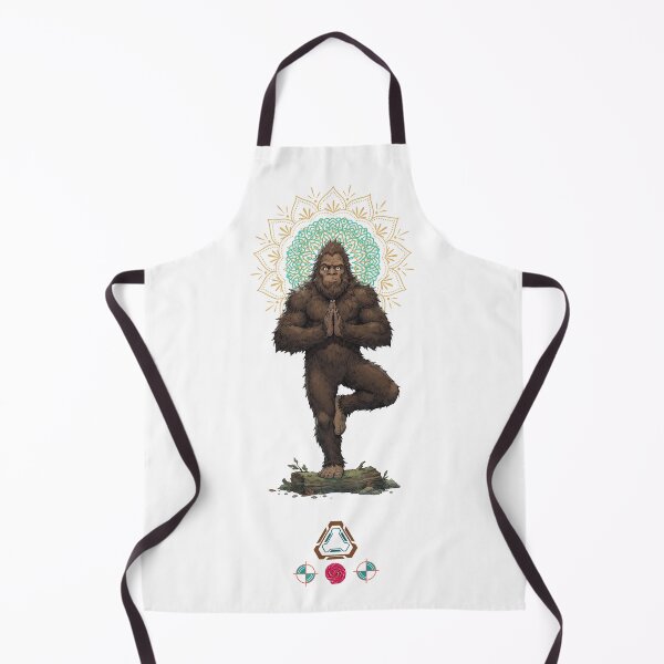 Item preview, Bigfoot Yoga Tree Pose Vrksasana Zen Sasquatch Meditation Funny Cryptid Illustration designed and sold by Whimsy Trail Co.
