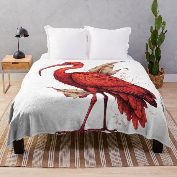 Item preview, Scarlet Ibis Tropical Bird Vintage Wildlife T-Shirt designed and sold by Print culturee.