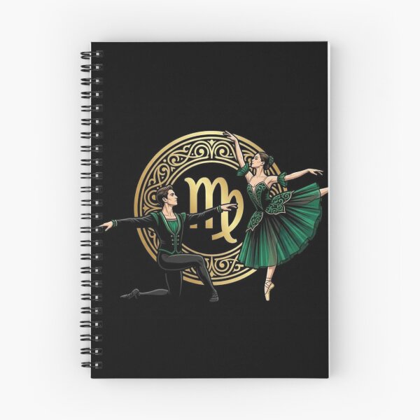 Item preview, Mystical Virgo Ballet – Emerald Green Dance Couple & Zodiac Sign designed and sold by Addy77shop.