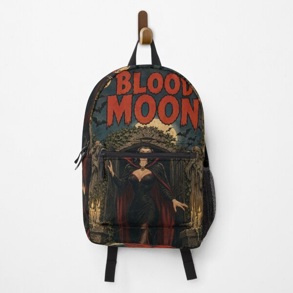 Item preview, Vintage Halloween Cover Art: Sinister Vampire Woman Moonlit Crypt designed and sold by bapupa.