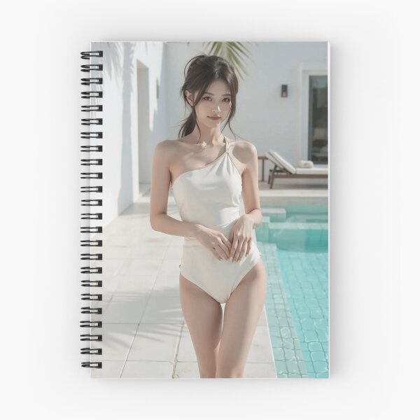 Item preview, Ivory Palm Shadow – Luxury Poolside Beauty designed and sold by SEIMEI2025.