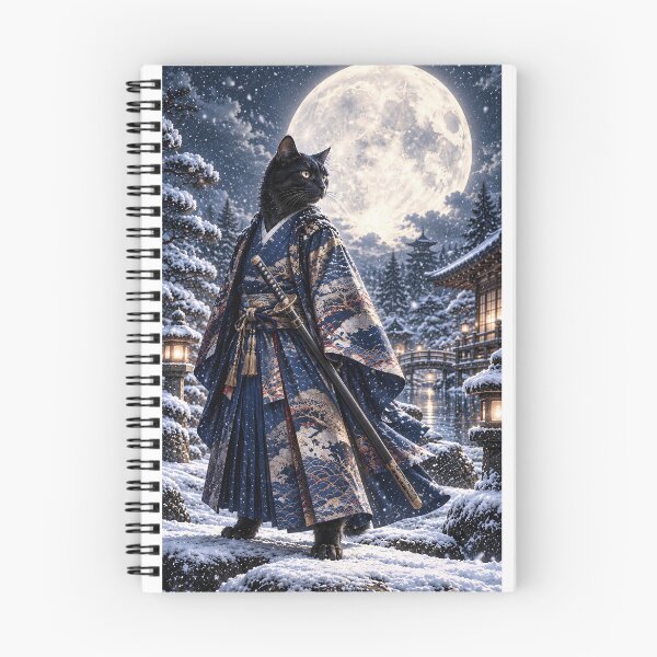 Item preview, Samurai Cat Moon designed and sold by Silken moonlight .