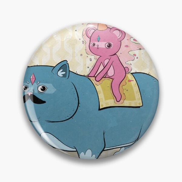 Item preview, Blue Cat with Mustache Carrying Friend Art designed and sold by DRP-art.