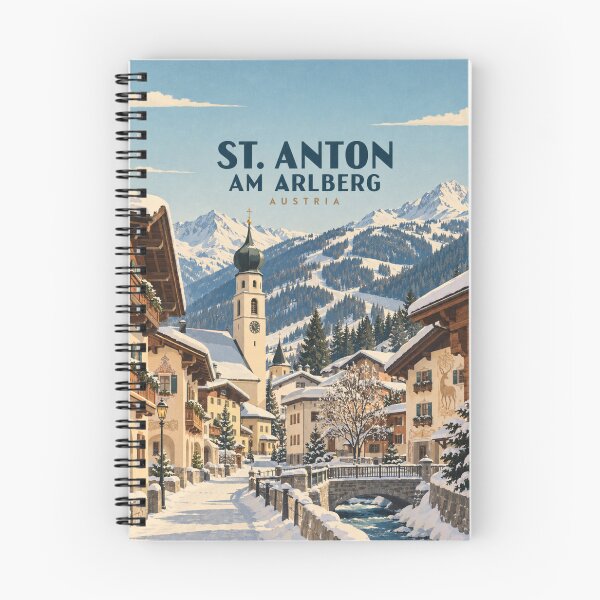 Item preview, St. Anton am Arlberg Vintage Alpine Art designed and sold by MichaeIRellov.