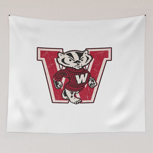 Item preview, Wisconsin Badgers football W designed and sold by DoodleCenStore.