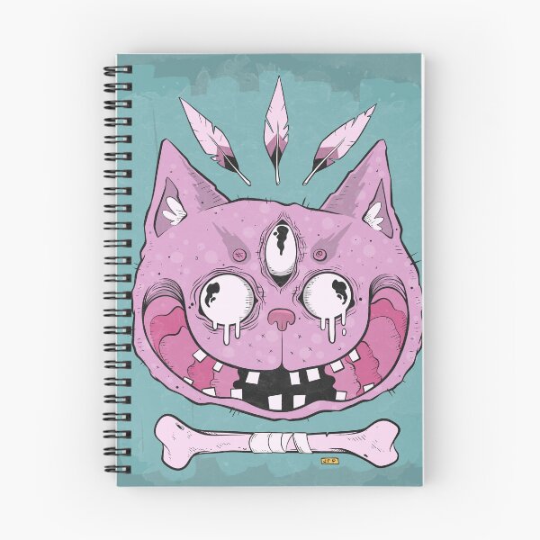 Item preview, Creepy Pink Cat with Bone Art designed and sold by DRP-art.