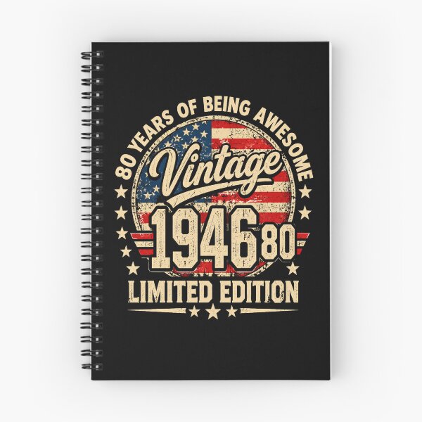 Item preview, 80 Years Vintage 1946 Limited Edition Retro designed and sold by Moizento.