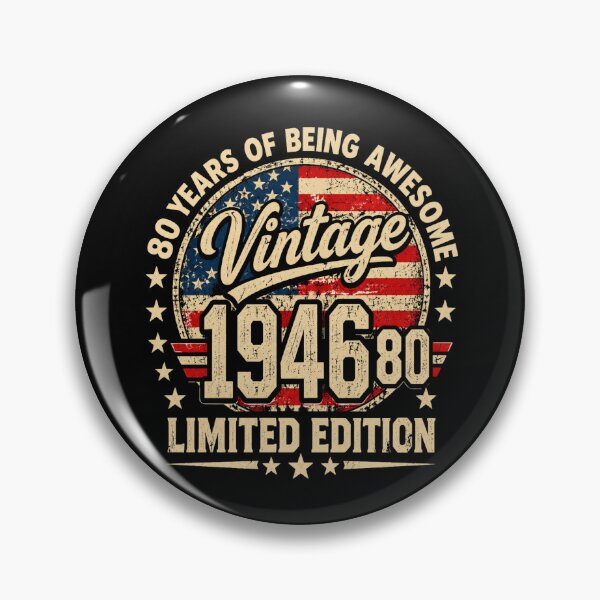 Item preview, 80 Years Vintage 1946 Limited Edition Retro designed and sold by Moizento.