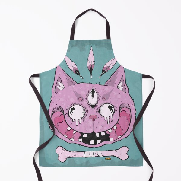 Item preview, Creepy Pink Cat with Bone Art designed and sold by DRP-art.