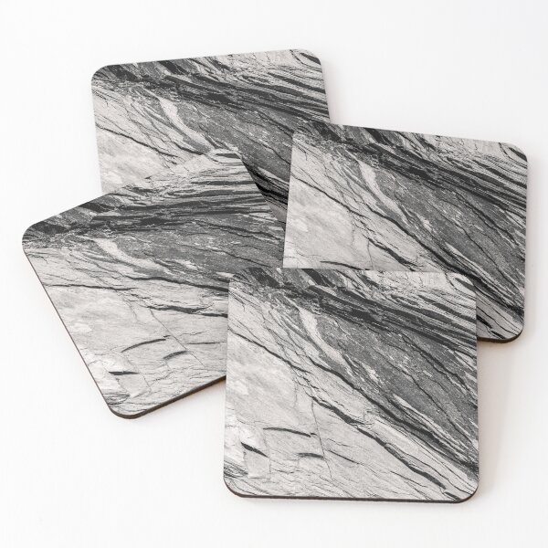 Item preview, Black and White Alpine Rock Abstract designed and sold by alicjamiekina.
