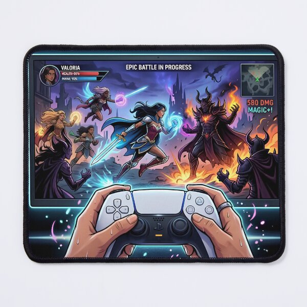Item preview, Epic RPG Battle POV - Aesthetic Fantasy Gaming T-Shirt designed and sold by Addy77shop.