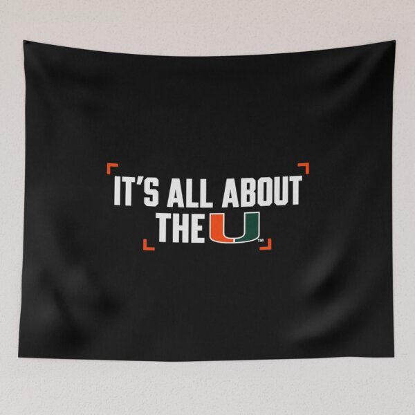 Item preview, Miami Hurricanes Locker Slogan Football designed and sold by DoodleCenStore.