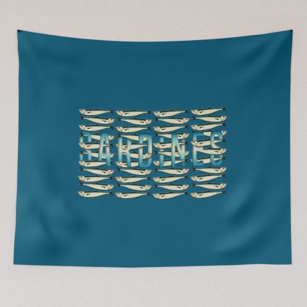 Item preview, Sardines Art Print designed and sold by Starpuffdesign.