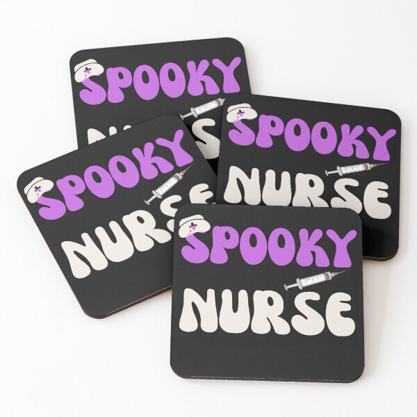 Item preview, Groovy Spooky Nurse Retro Halloween Syringe designed and sold by mumchaosdesigns.