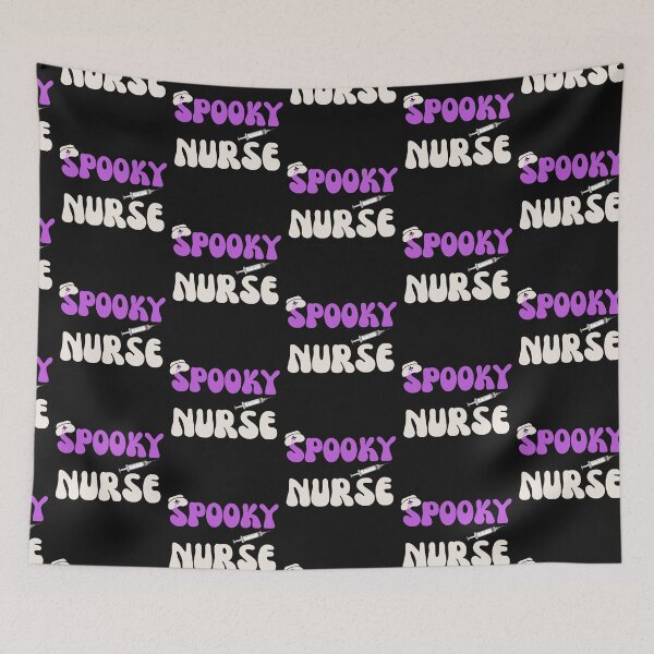 Item preview, Groovy Spooky Nurse Retro Halloween Syringe designed and sold by mumchaosdesigns.