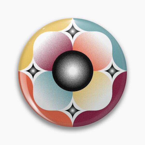 Item preview, Retro Resonance – Abstract Retro Organic Mandala & Stippled Pastel Geometry designed and sold by BrokenBill.