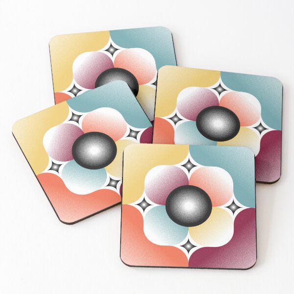 Item preview, Retro Resonance – Abstract Retro Organic Mandala & Stippled Pastel Geometry designed and sold by BrokenBill.