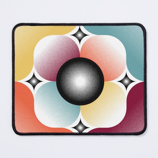Item preview, Retro Resonance – Abstract Retro Organic Mandala & Stippled Pastel Geometry designed and sold by BrokenBill.