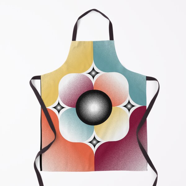 Item preview, Retro Resonance – Abstract Retro Organic Mandala & Stippled Pastel Geometry designed and sold by BrokenBill.