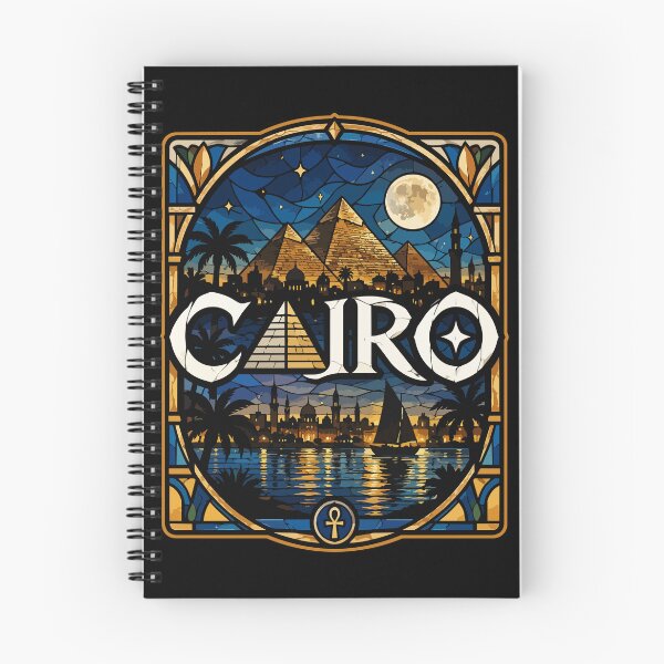 Item preview, Cairo Egypt Piramids Stained Glass Travel designed and sold by TomFrontierArt.