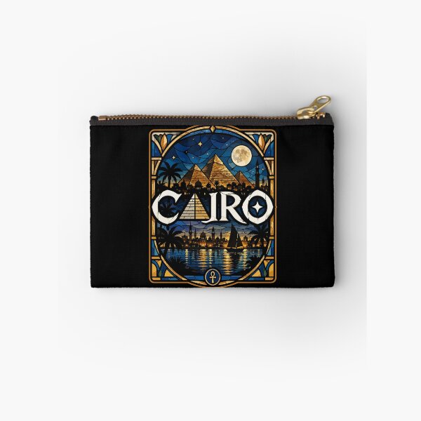 Item preview, Cairo Egypt Piramids Stained Glass Travel designed and sold by TomFrontierArt.