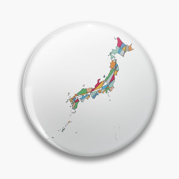 Item preview, Bright Multicolour Japan Map - Colourful Prefectures Line Art designed and sold by iampaulmorris.