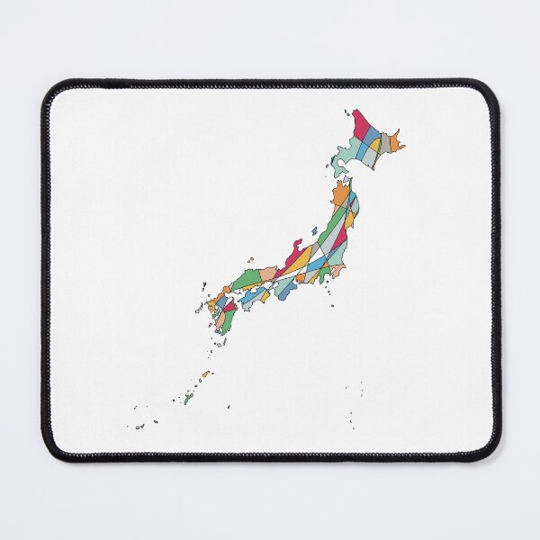 Item preview, Bright Multicolour Japan Map - Colourful Prefectures Line Art designed and sold by iampaulmorris.