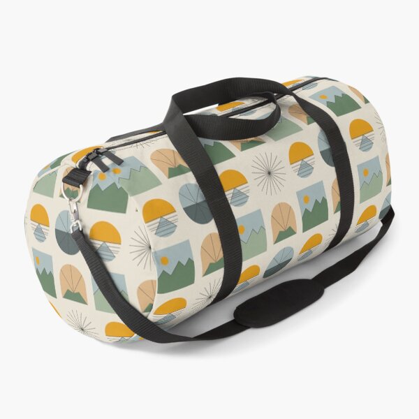 Item preview, Nordic Sun & Mountain Pattern – Minimal Scandinavian Geometric Seamless Design designed and sold by Tamas Das.