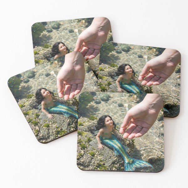 Item preview, Magical Mermaid by the Tide Pool – Fantasy Ocean Adventure Art designed and sold by Bhaskar Digital Art.