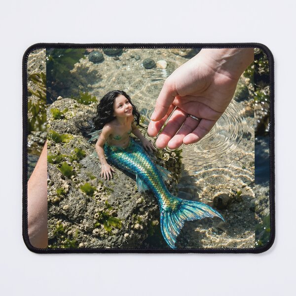 Item preview, Magical Mermaid by the Tide Pool – Fantasy Ocean Adventure Art designed and sold by Bhaskar Digital Art.