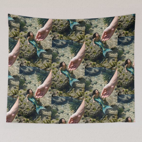 Item preview, Magical Mermaid by the Tide Pool – Fantasy Ocean Adventure Art designed and sold by Bhaskar Digital Art.