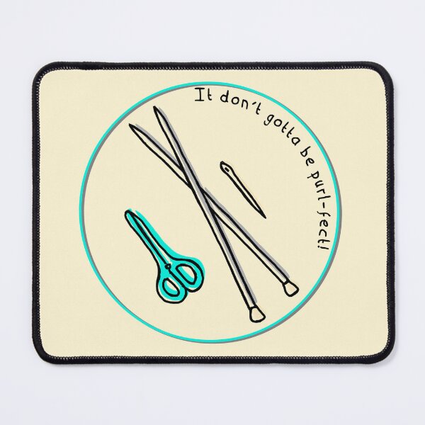 Item preview, Knitting Tools – Purl‑fect Knitting Pun Design designed and sold by Dyche Studio.