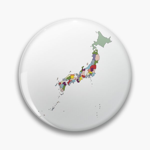 Item preview, Green & Purple Japan Map - Colourful Prefectures Line Art designed and sold by iampaulmorris.
