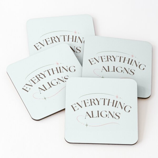 Item preview, Everything Aligns Manifestation Spiritual Quote designed and sold by CosmicQuietStudio.