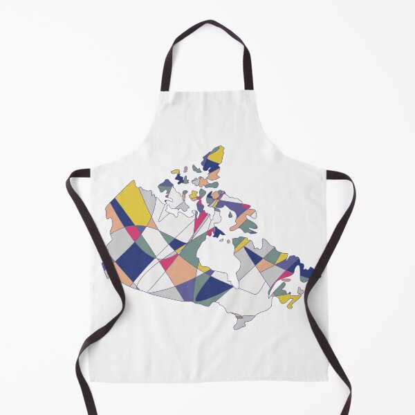 Item preview, Blue & Beige Shard Canada Map - Colourful Provinces Line Art designed and sold by iampaulmorris.