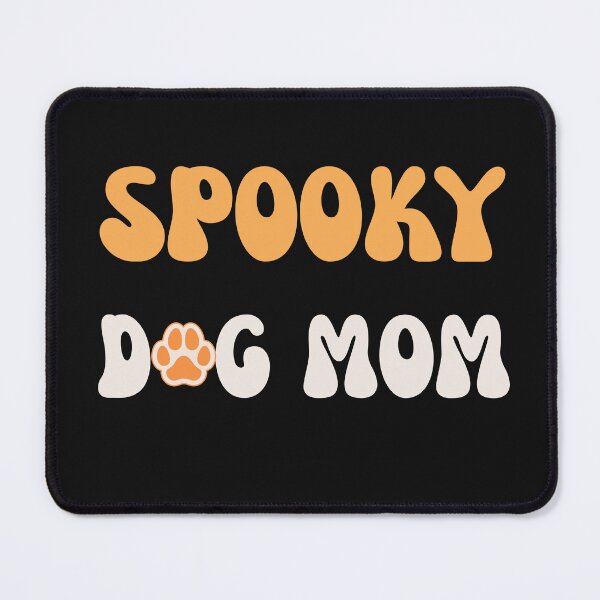 Item preview, Retro Spooky Dog Mom Halloween Paw Print designed and sold by mumchaosdesigns.